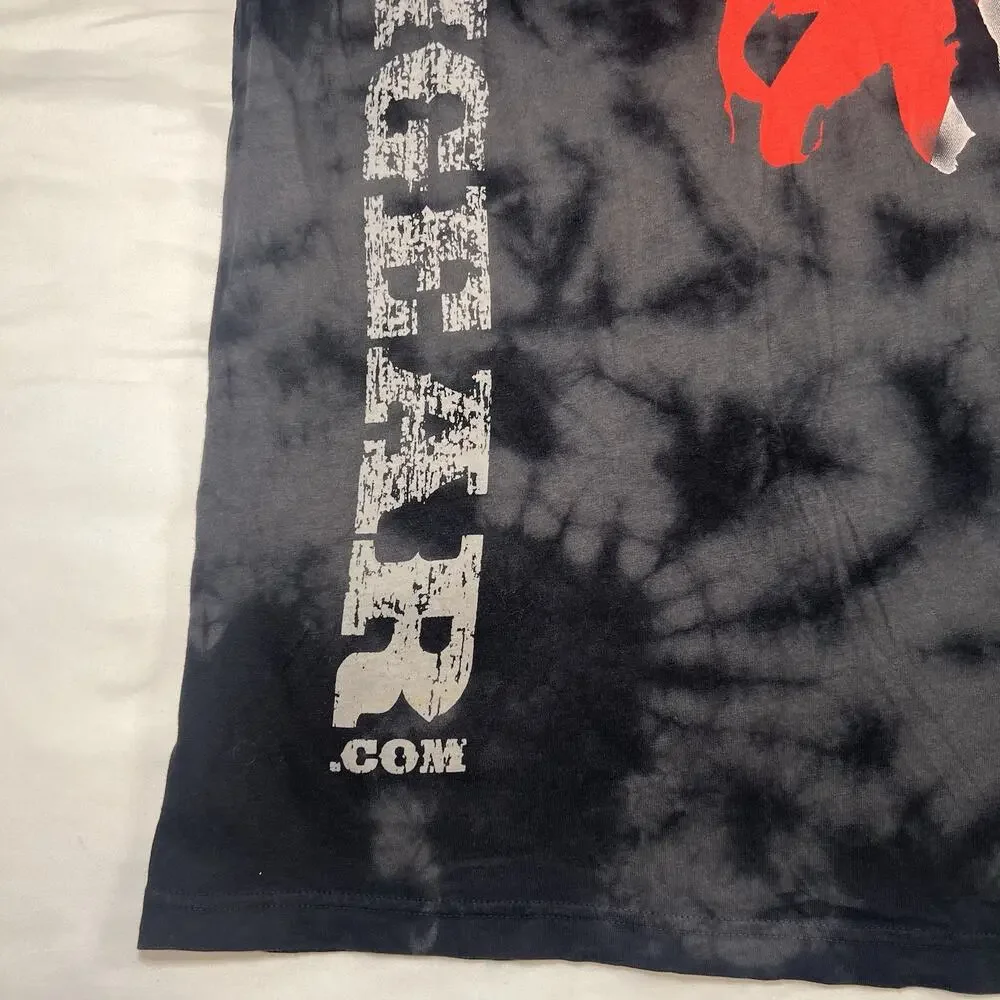 Dom Fight Gear T-Shirt Size M Black Gray Tie Dye Texas Flag MMA American Made